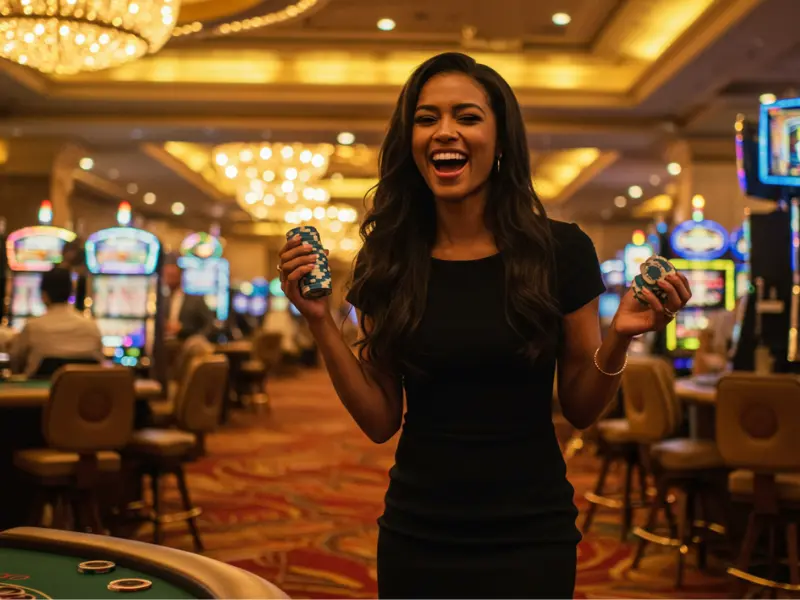 Super Ace 88 celebrates her big casino win, showcasing skill and luck in one incredible night.