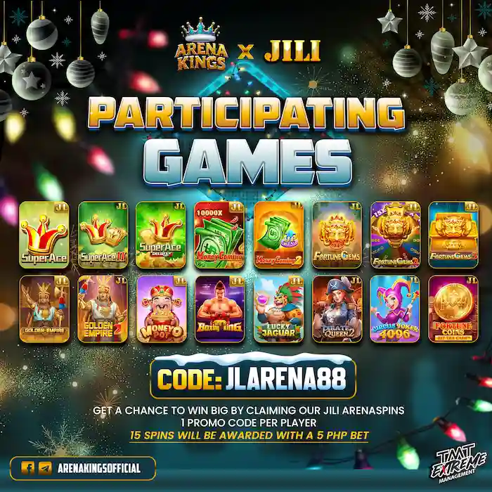 Participating Games from JILI. Claim Your Code at Arena Kings! - Arcade Games