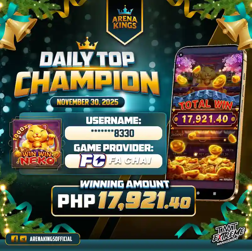 Daily Top Champ of Arena Kings November 30, 2025. Play Now! - Guides