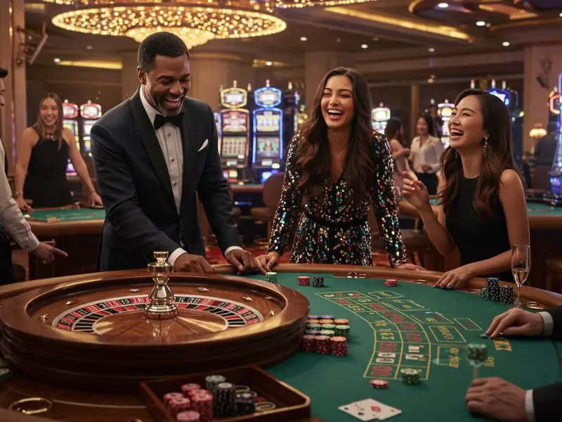 Mwplay888 online casino log in happily bets with friends during an exciting gaming session